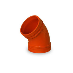 Everflow 1096 8" Grooved 45 Elbow Short Radius  | Midwest Supply Us