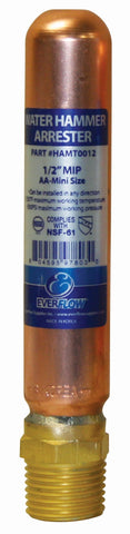 Everflow HR-A-12MPT-NL EVERFLOW HR-A-12MPT-NL  1/2" M.P.T. TYPE "A" WATER HAMMER ARRESTER LEAD FREE  | Midwest Supply Us