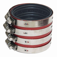 Everflow 15600CS EVERFLOW 15600CS 6" HEAVY DUTY NO HUB COUPLING UPC APPROVED *COLORED SHIELD*  | Midwest Supply Us