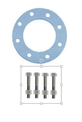 Everflow FGF04NA-B 4" NON-ASBESTOS FULL FACE GASKET WITH BOLT/NUT SET  | Midwest Supply Us