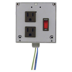 Functional Devices PSPW2RB4 Enclosed Power Control Cntr, 4A Breaker/Switch, 120Vac, 2 outlets, wires  | Midwest Supply Us