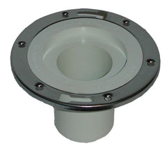 Everflow R1165 RAVEN R1165 3" x 4-1/2" Male long street closet flange w/stainless steel ring - fits into 3" pipe **PVC or ABS RAVEN# PVC333SS  | Midwest Supply Us