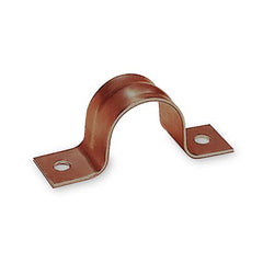 Everflow PPS-CC14 PIERS PPS-CC14 1/4" 22GA PIPE STRAPS 2 HOLE COPPER COATED  | Midwest Supply Us