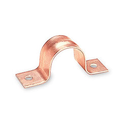 Everflow PPS-SC12 PIERS PPS-SC12 1/2" SOLID COPPER HD PIPE STRAP 2 HOLE  | Midwest Supply Us