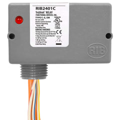 Functional Devices RIB2401C Enclosed Relay 10Amp SPDT 24Vac/dc or 120Vac  | Midwest Supply Us