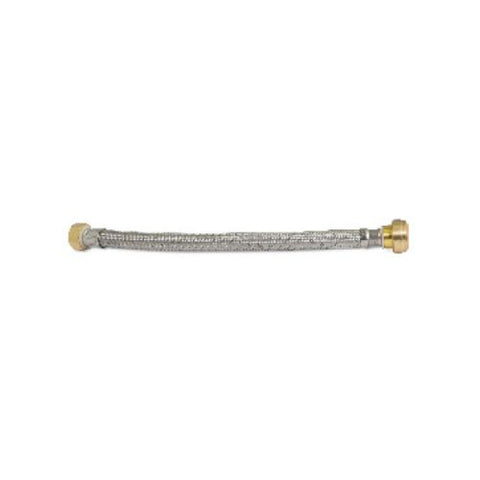 Everflow FTWC-B34-15C FLEXTRON FTWC-B34-15C 15 SS BRAIDED WATER HTR CONNEC 3/4 FIP x 3/4 PUSH IN NSF/cUPC  | Midwest Supply Us