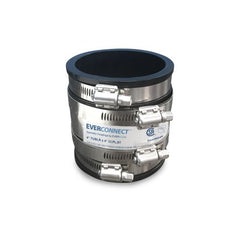 Everflow 6015 1-1/2" FLEXIBLE COUPLING CI TO PLASTIC PIPE W/SS SHEAR RINGS  | Midwest Supply Us