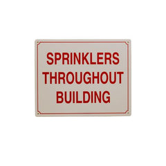 Everflow SIGN#5 RAVEN SIGN#5 Warning. SPRINKLERS THROUGHOUT BUILDING.  | Midwest Supply Us